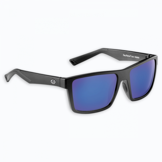 FLYING FISHERMAN SWIRL Matte Black / Blue Mirror FLYING FISHERMAN SWIRL Matte Black / Blue Mirror